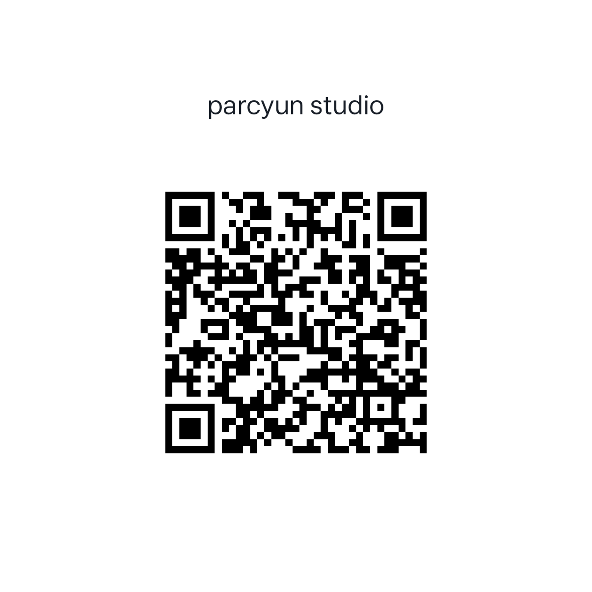 parcyun studio 후원 QR